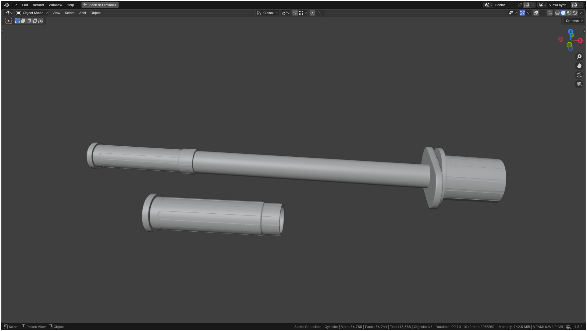 Insulin Syringe 03 mL 3D model_59