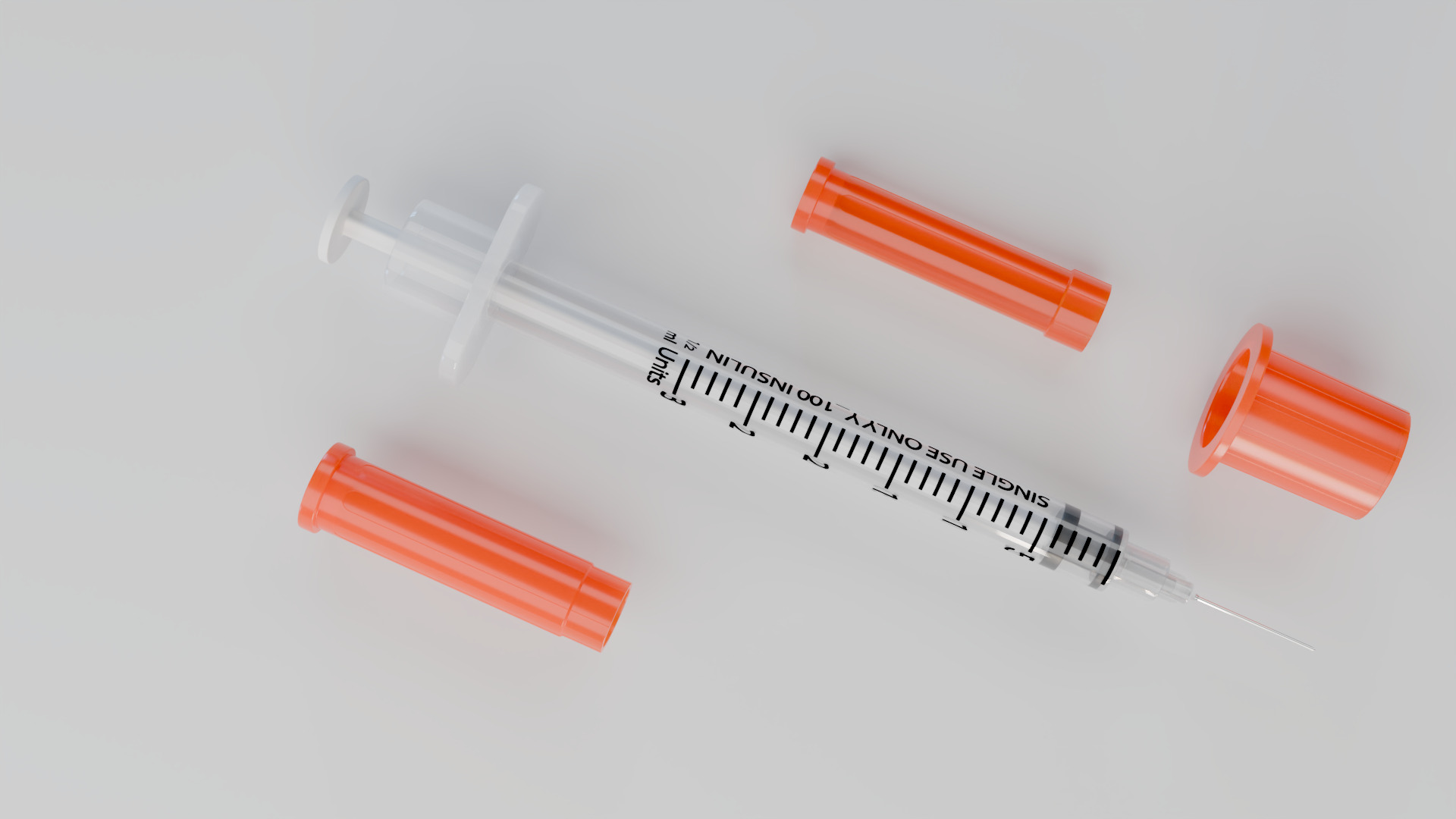 Insulin Syringe 03 mL 3D model_6