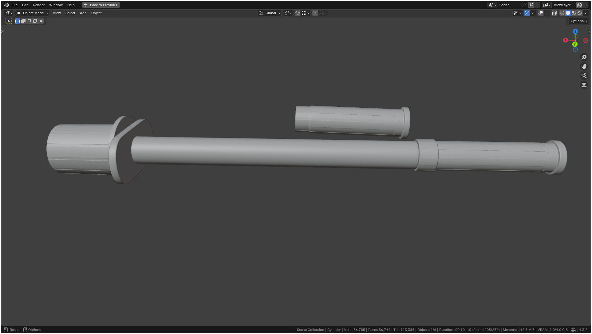 Insulin Syringe 03 mL 3D model_11