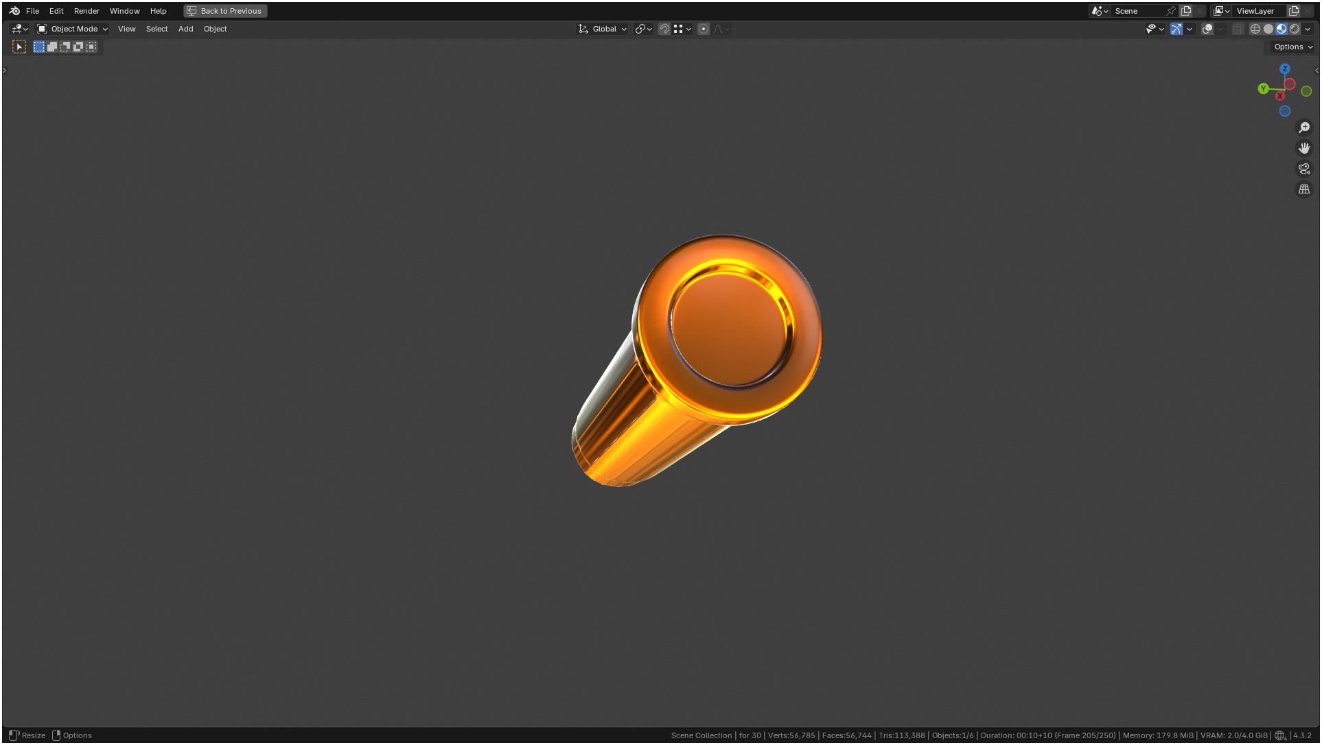 Insulin Syringe 03 mL 3D model_25