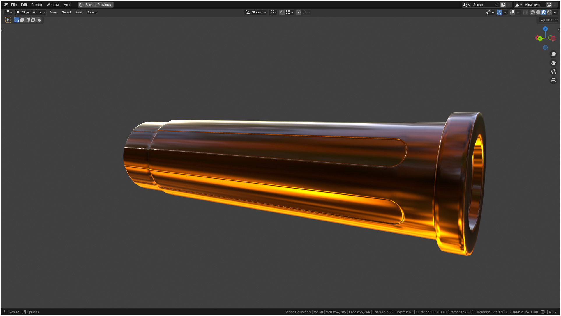 Insulin Syringe 03 mL 3D model_16