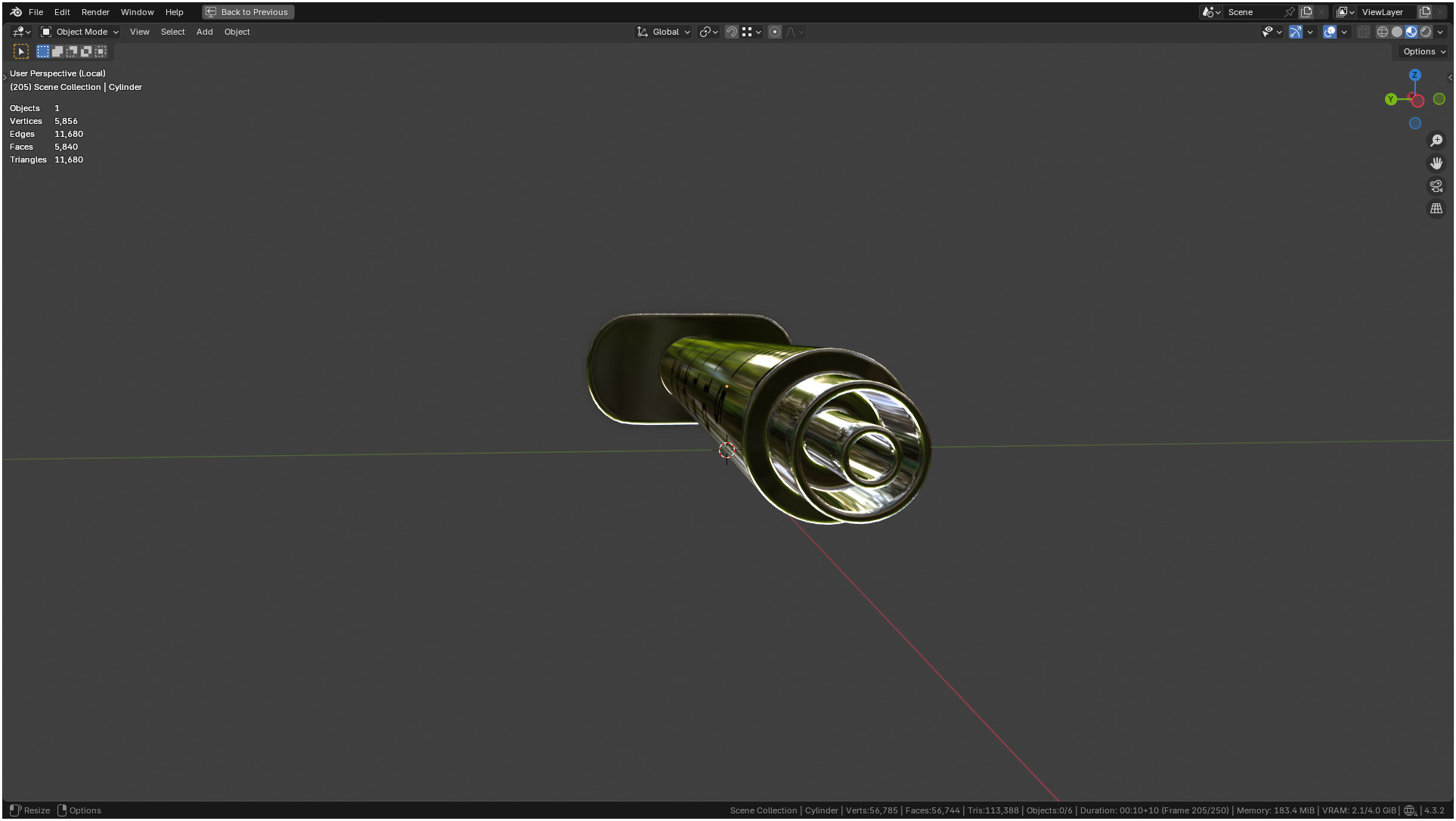 Insulin Syringe 03 mL 3D model_29