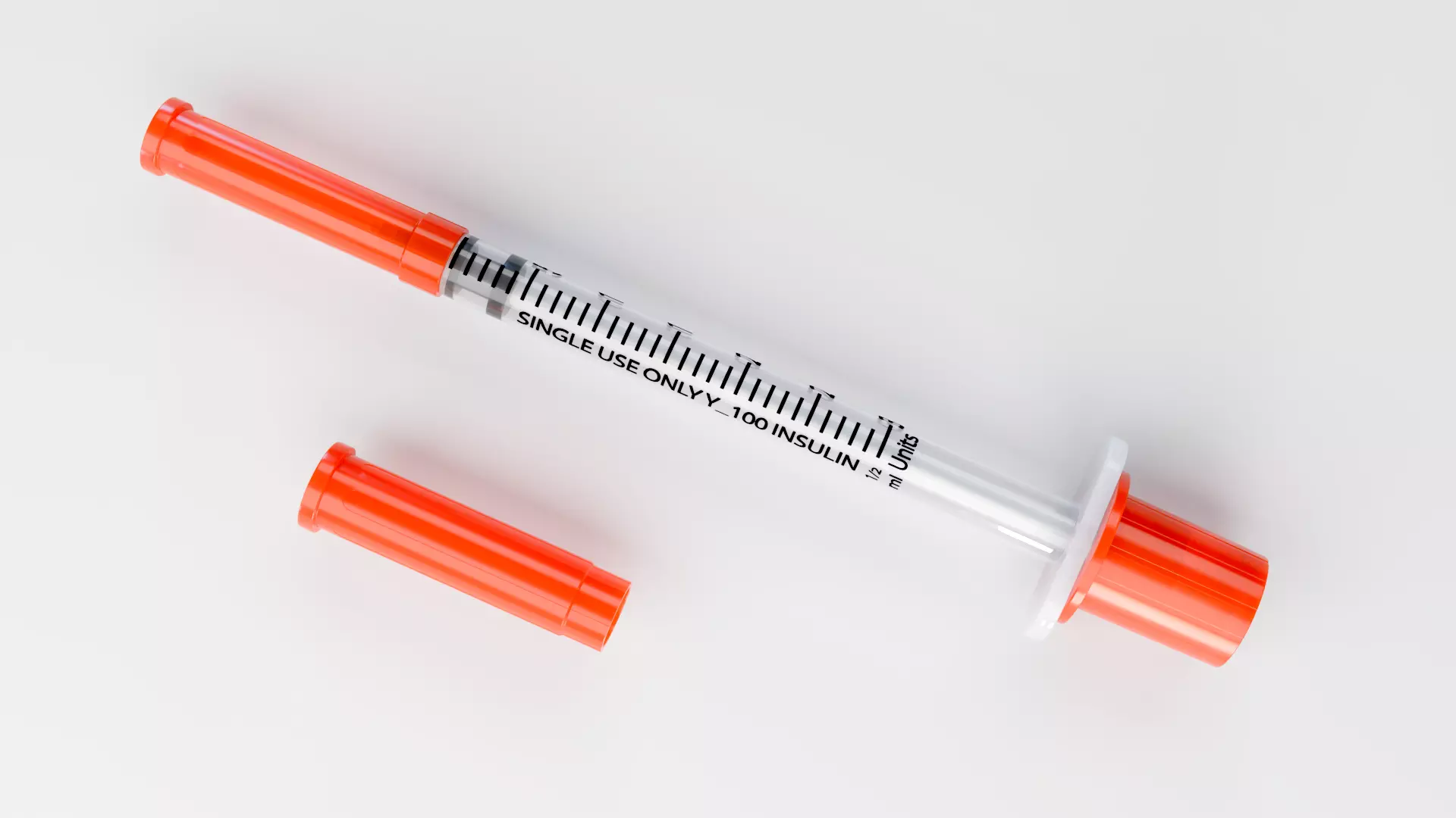 Insulin Syringe 03 mL 3D model_0