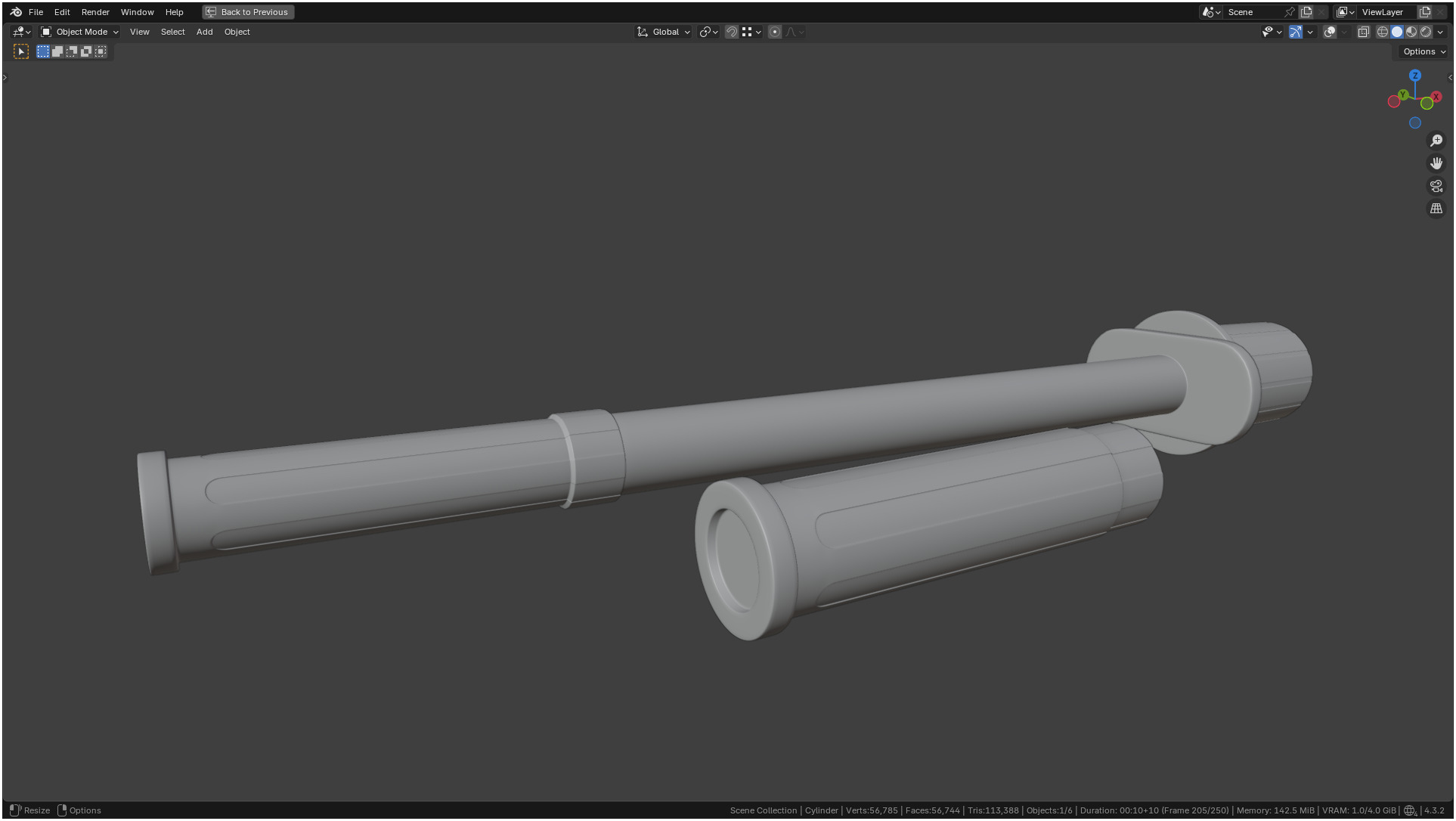 Insulin Syringe 03 mL 3D model_54