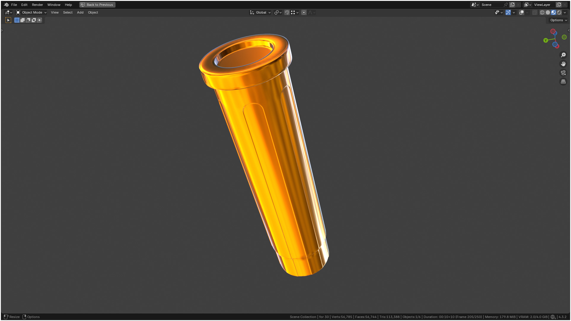 Insulin Syringe 03 mL 3D model_14