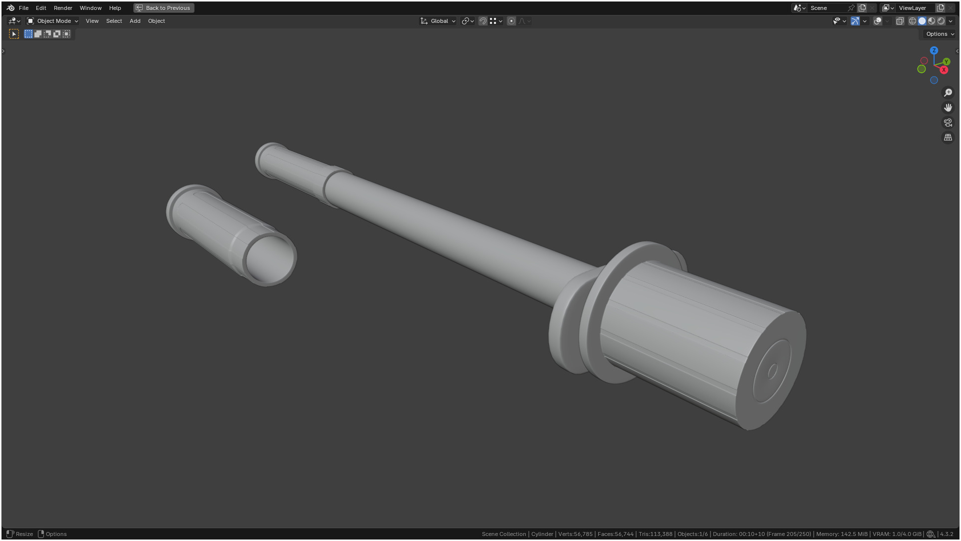 Insulin Syringe 03 mL 3D model_9