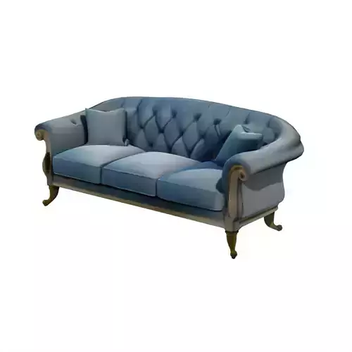 Light Blue Elegant Sofa