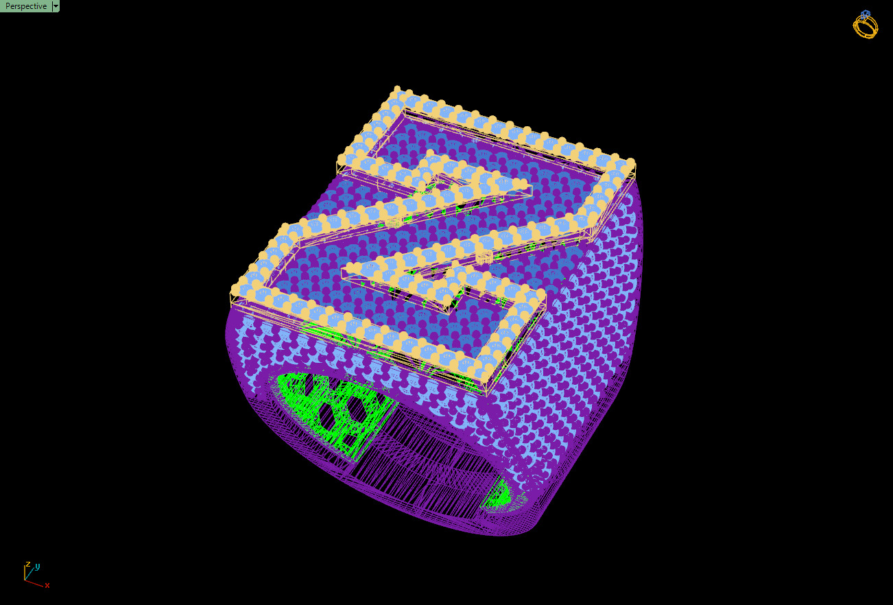 Custom Initial A to Z Letter Diamond Ring -  Alphabet Rings 3D print model_14