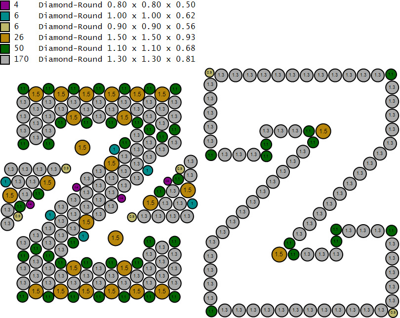 Custom Initial A to Z Letter Diamond Ring -  Alphabet Rings 3D print model_17