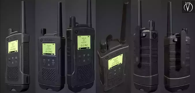 WALKIE TALKIE RADIO LP Low-poly 3D model