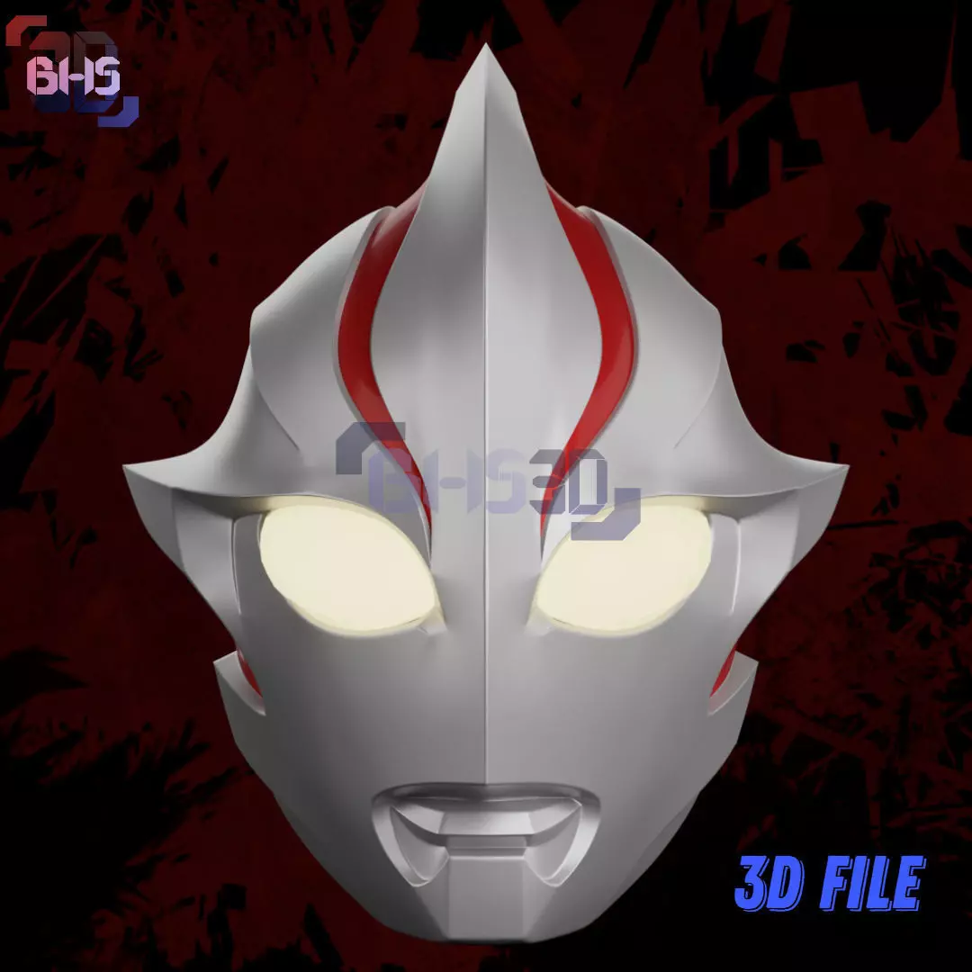Ultraman Mebius Helmet 3D STL File 3D print model