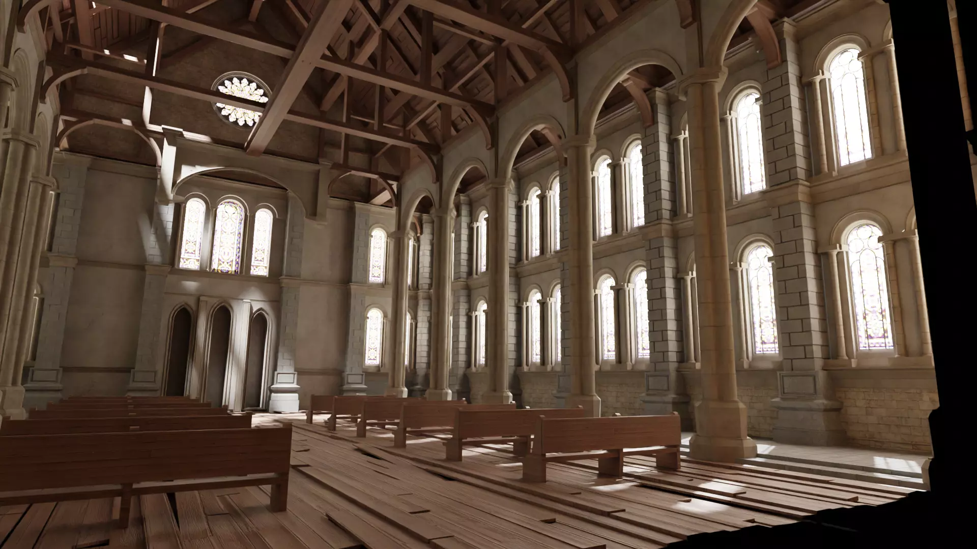 Church cathedral 3D model