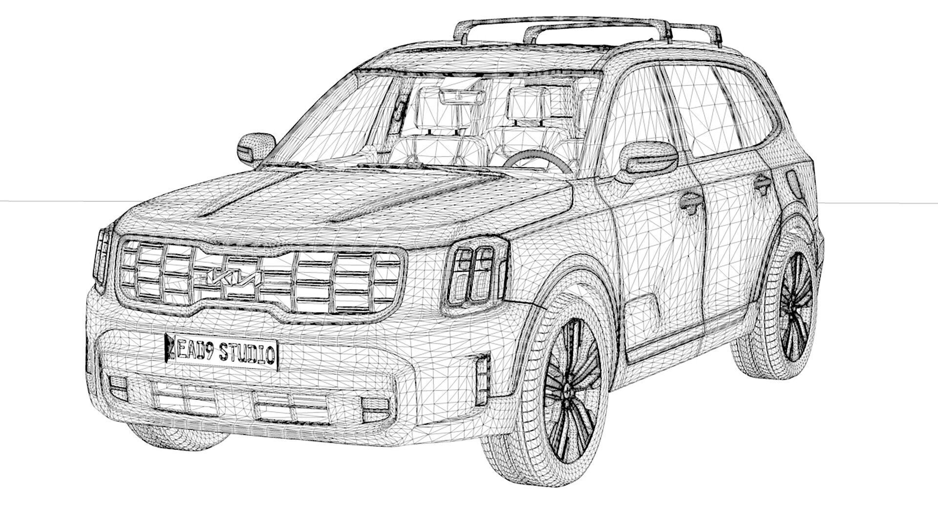 2025 Kia Telluride S 3D model_11