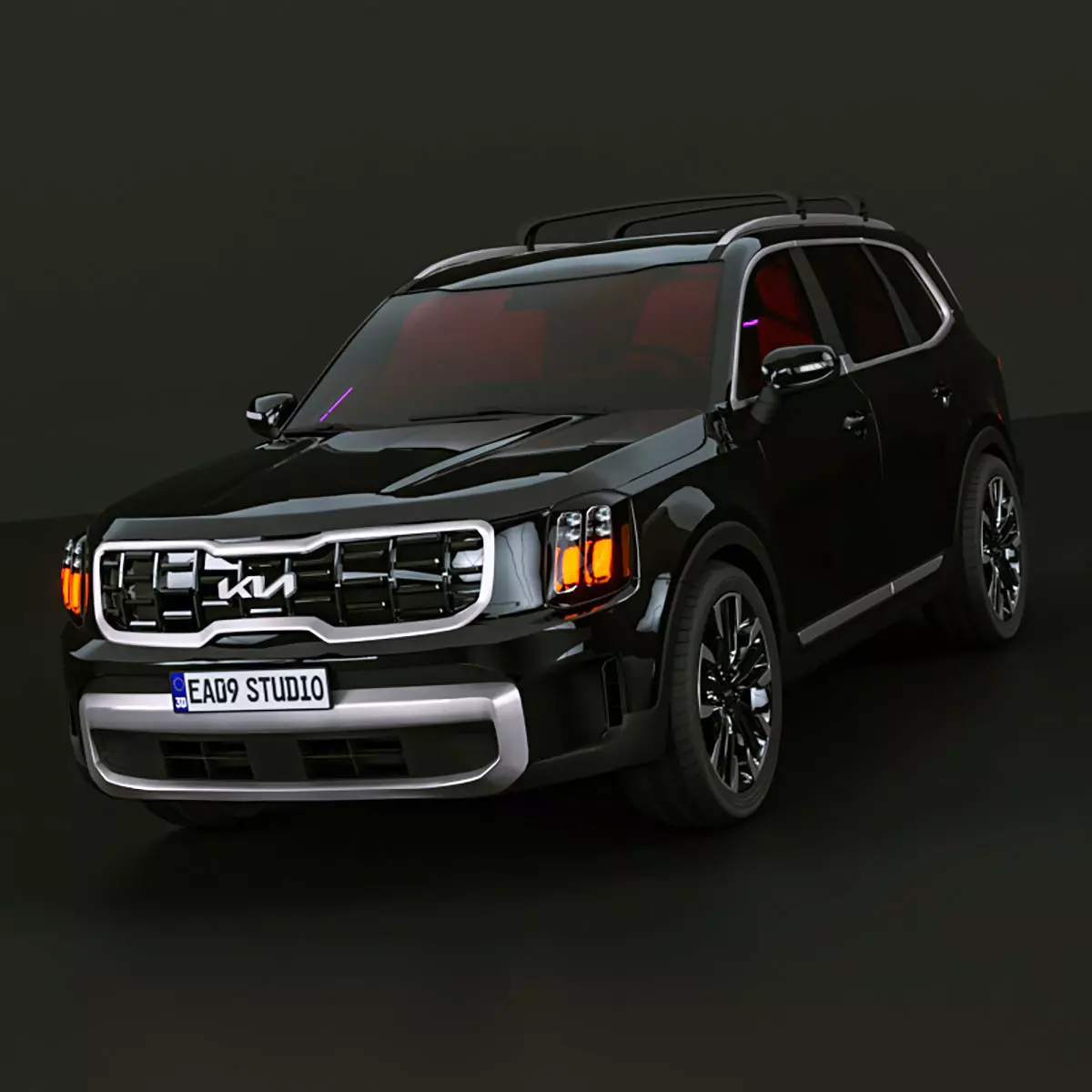 2025 Kia Telluride S 3D model_0
