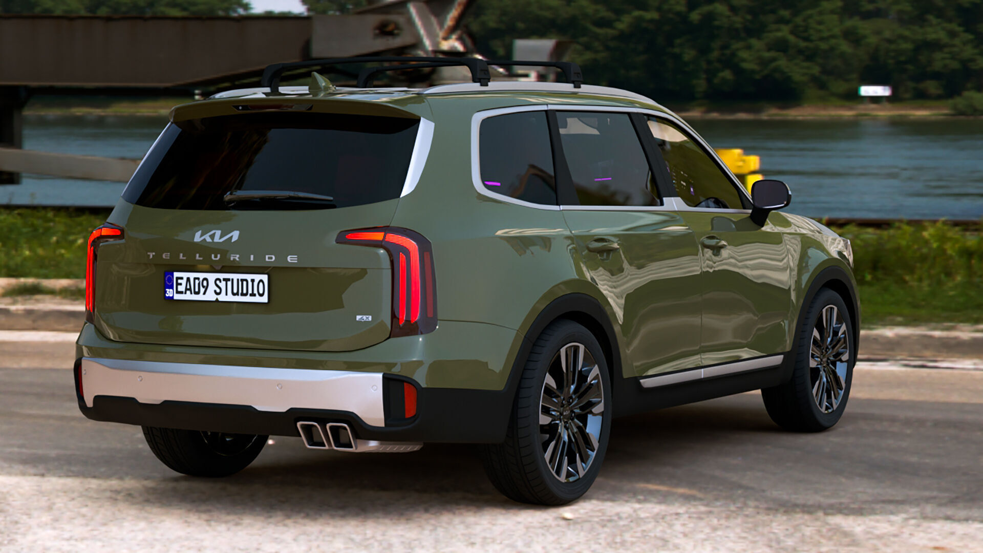 2025 Kia Telluride S 3D model_2