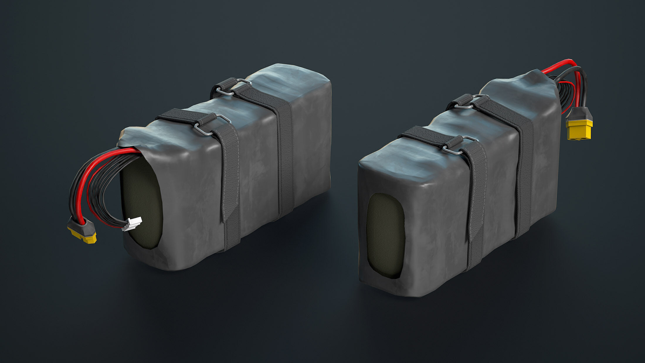 FPV Drone Parts Set Vol 1  Low-poly 3D model_13