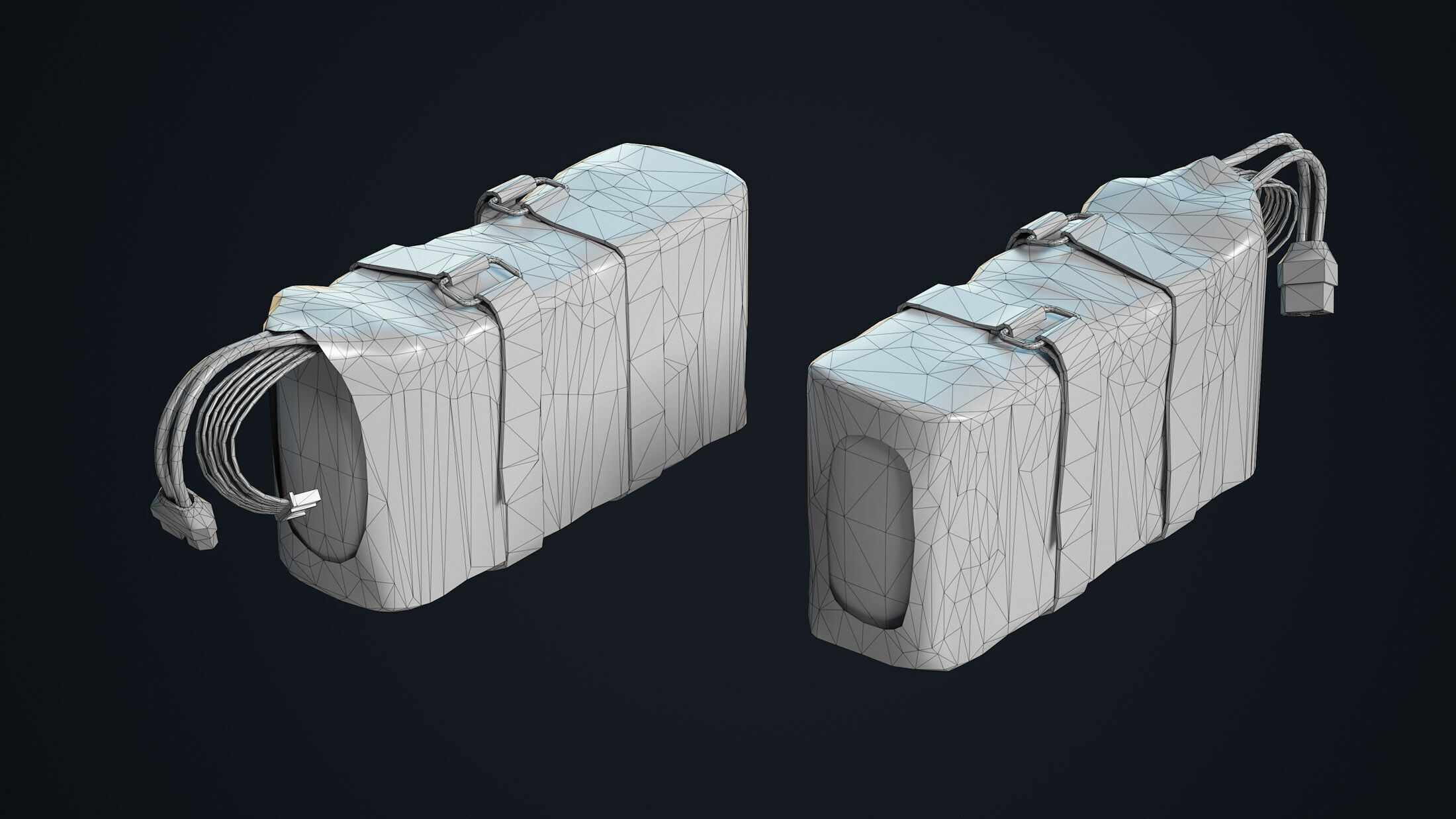 FPV Drone Parts Set Vol 1  Low-poly 3D model_14