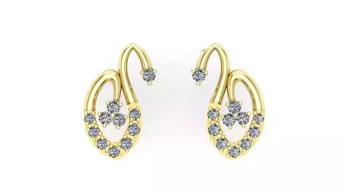 diamond stud earring