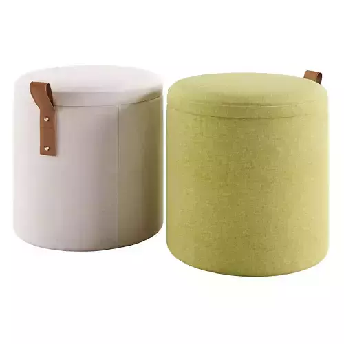Erkki pouffe 3D model