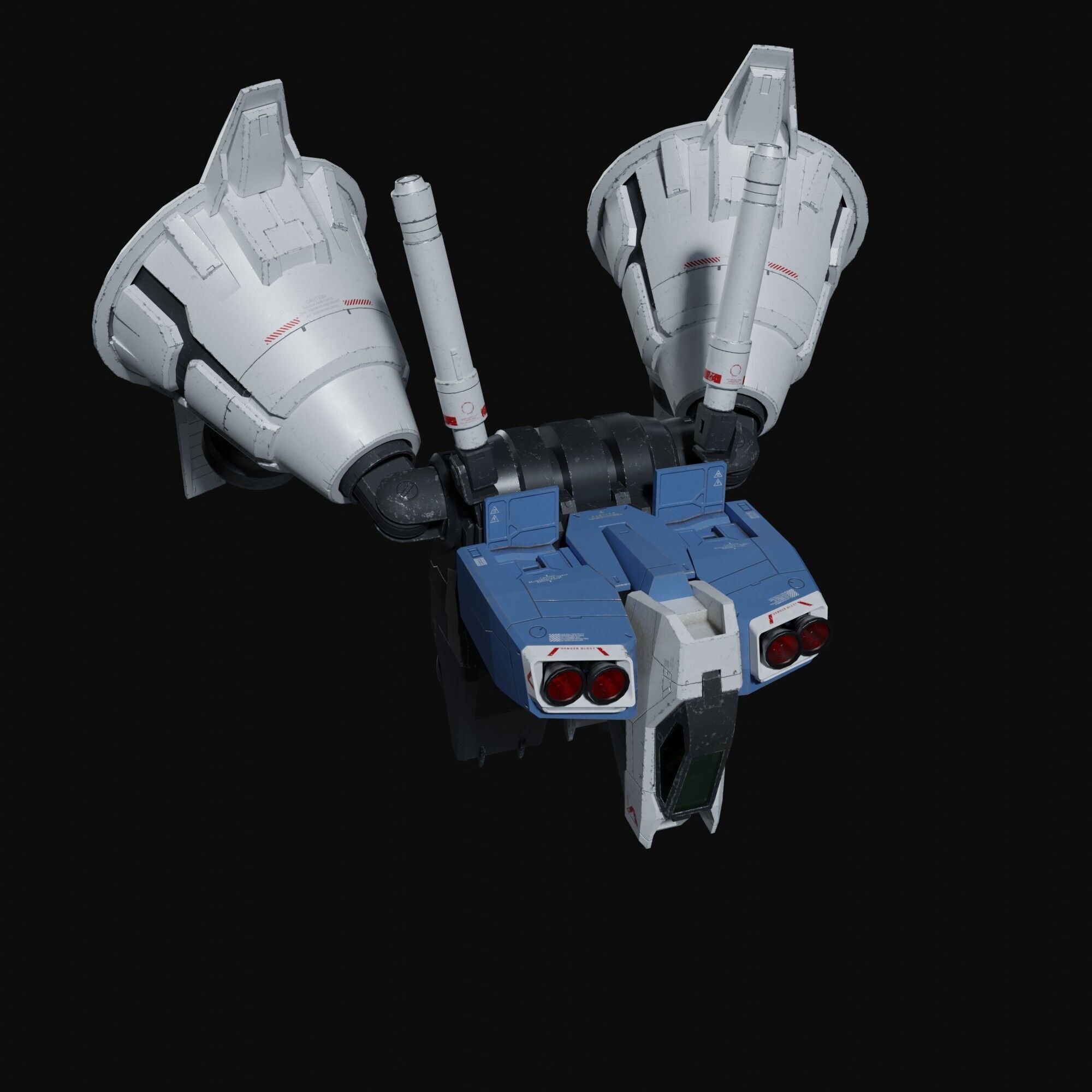 Gundam RX-78 GP01Fb weathering style 3D model_22