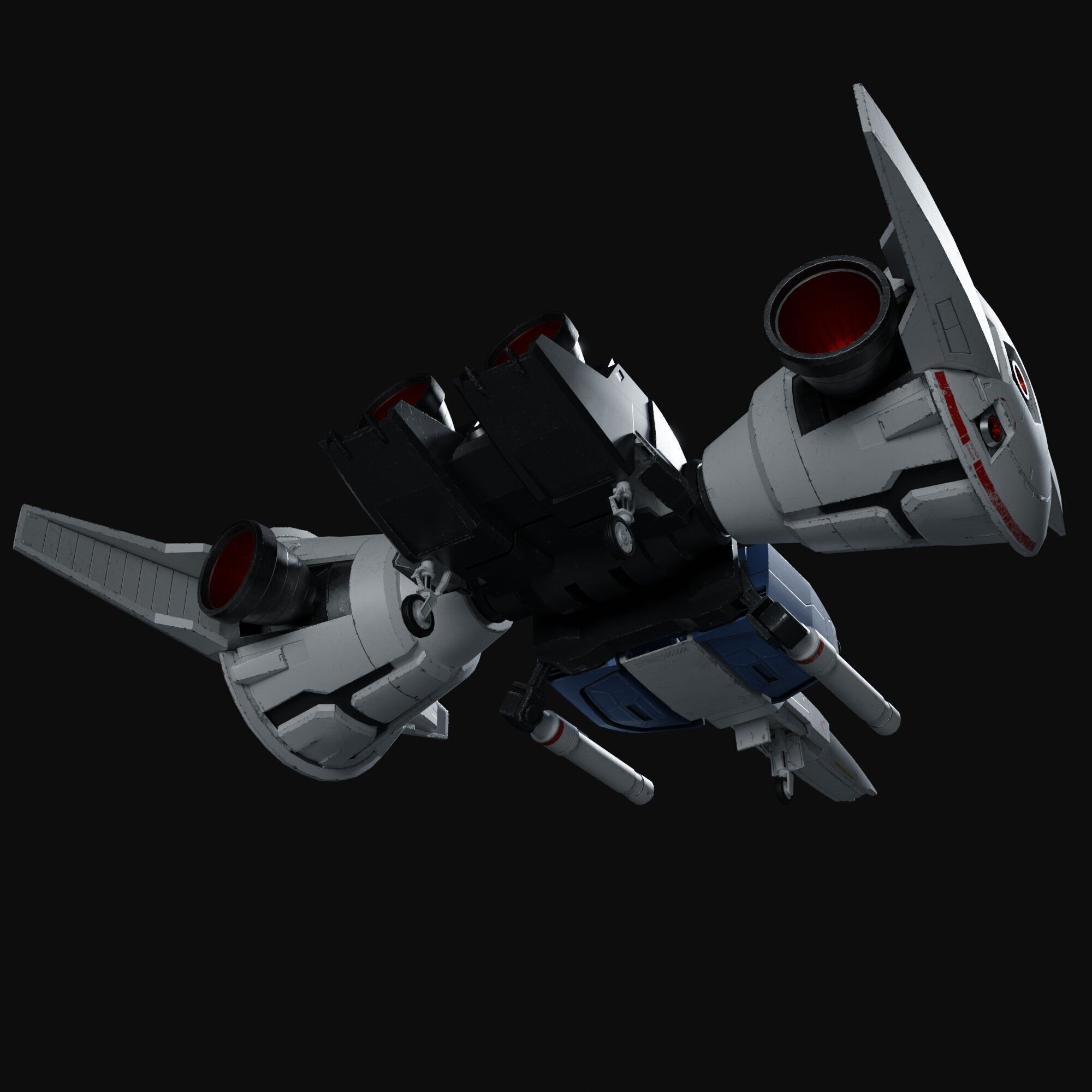 Gundam RX-78 GP01Fb weathering style 3D model_26