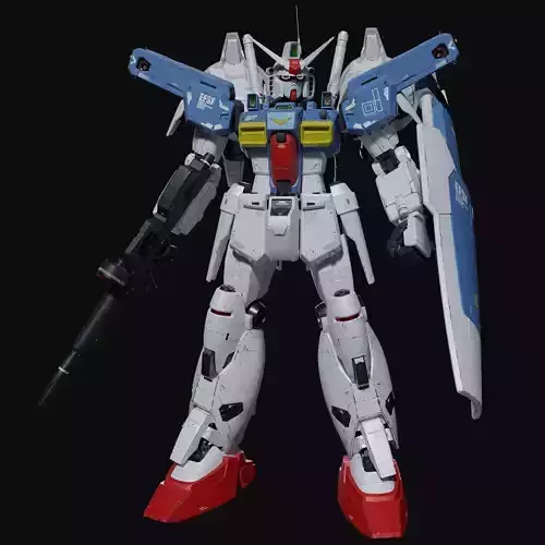 Gundam RX-78 GP01Fb weathering style 3D model