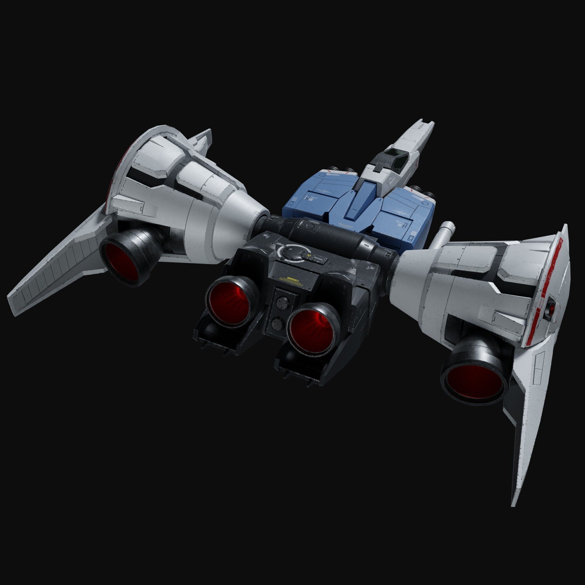 Gundam RX-78 GP01Fb weathering style 3D model_25