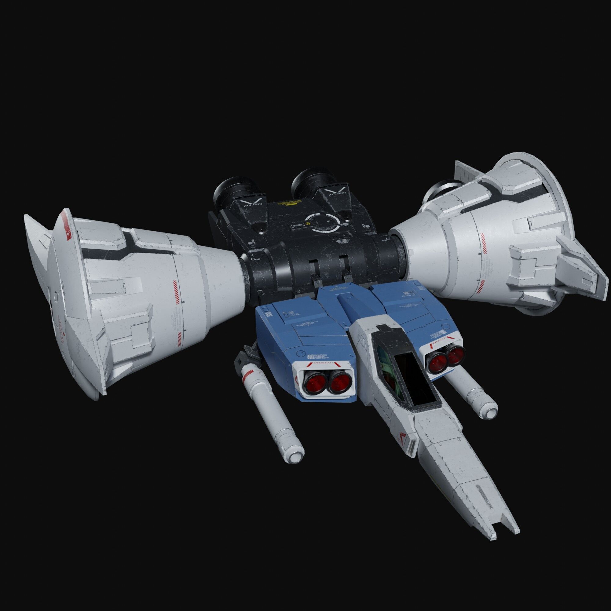 Gundam RX-78 GP01Fb weathering style 3D model_23