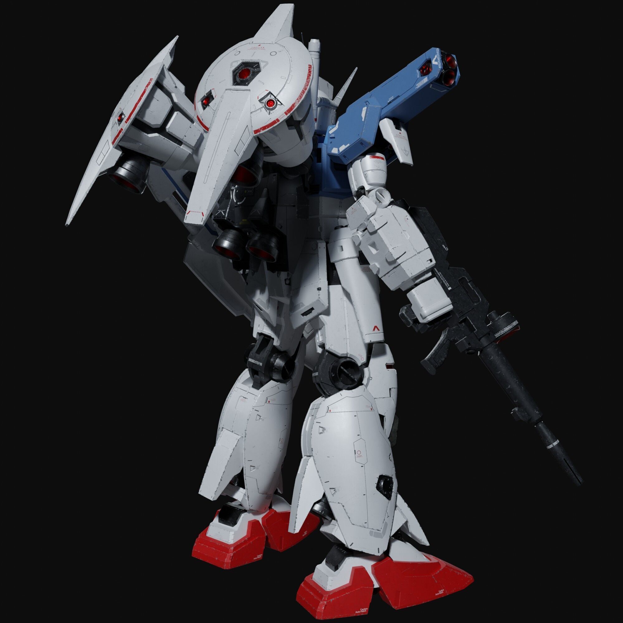 Gundam RX-78 GP01Fb weathering style 3D model_2