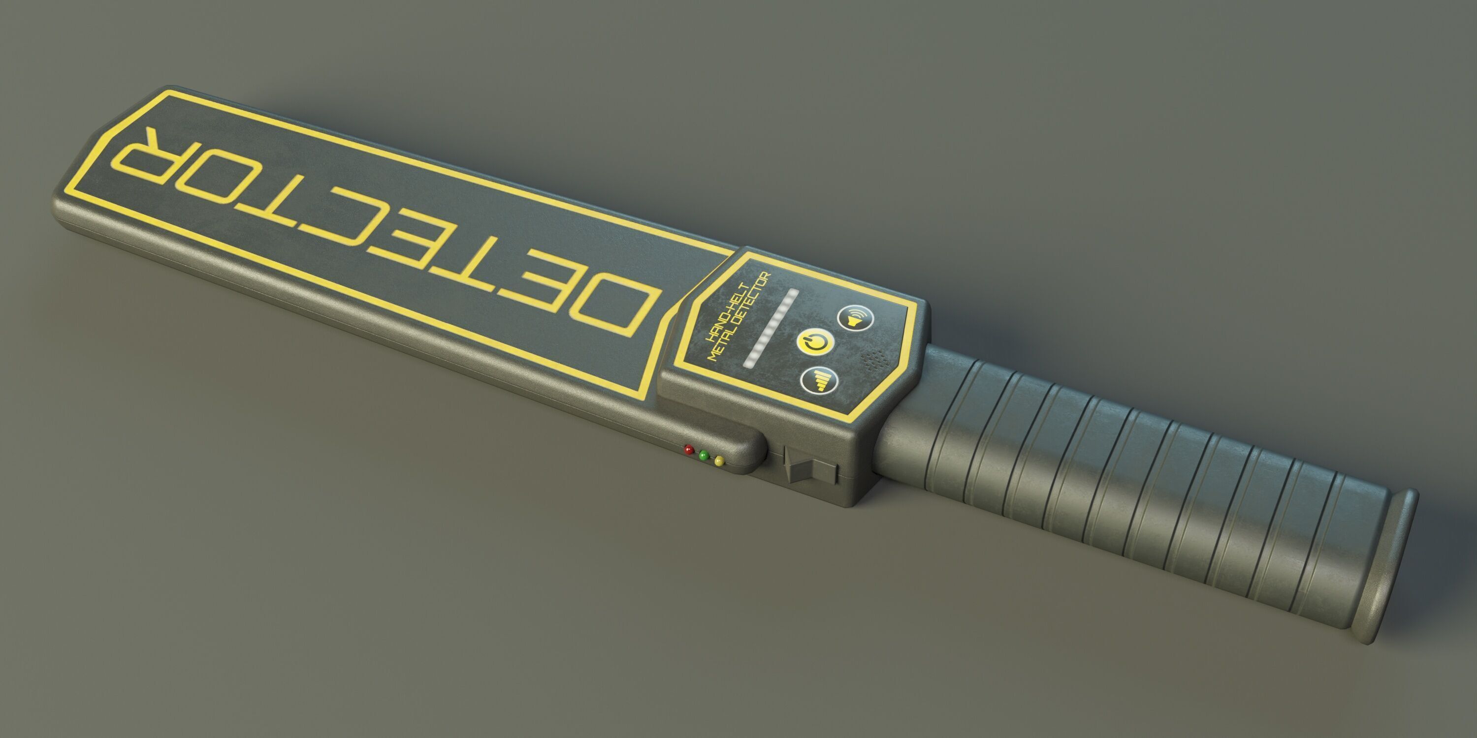 Handheld Metal Detector PBR Low-poly 3D model_3
