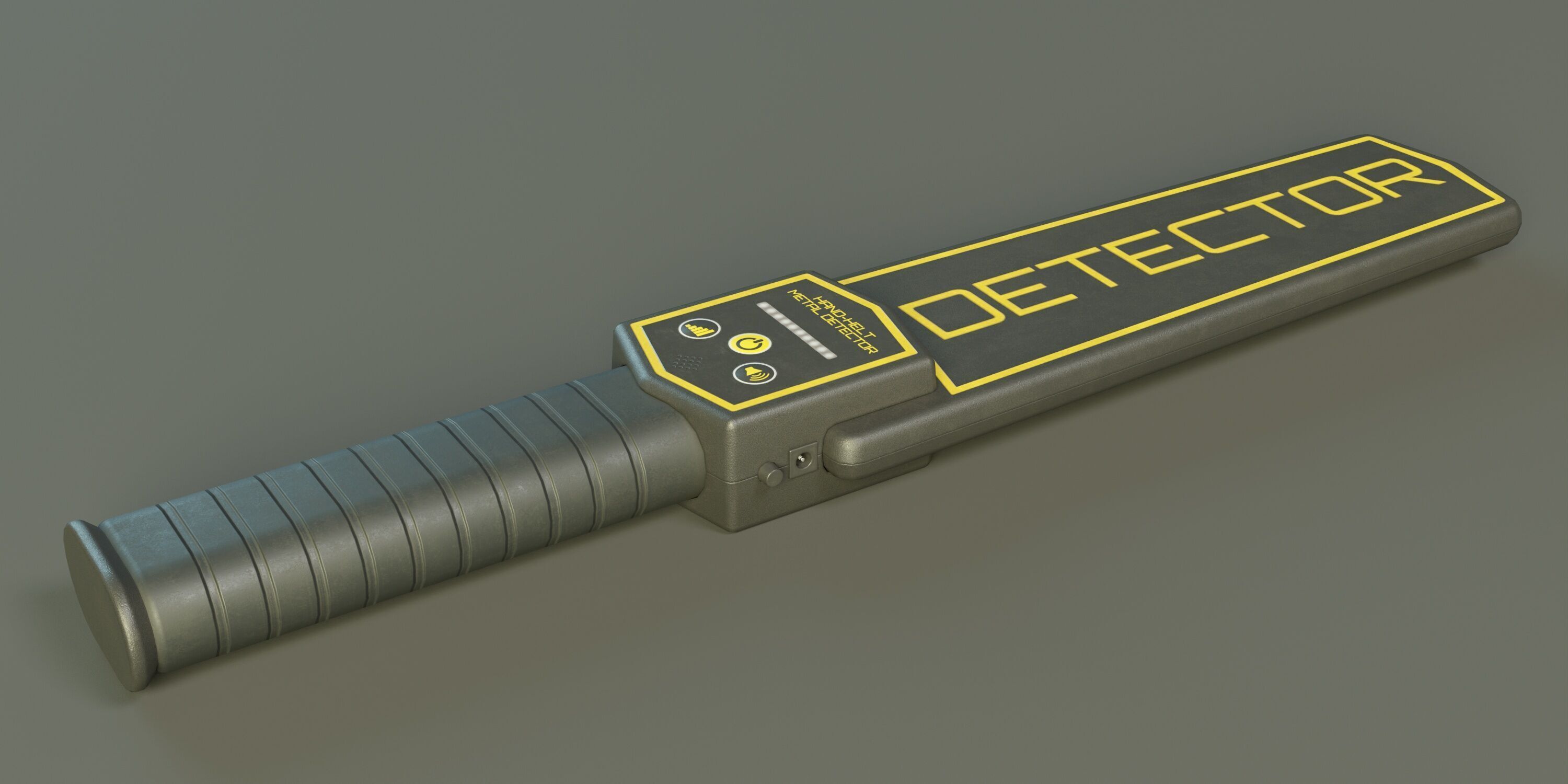 Handheld Metal Detector PBR Low-poly 3D model_2