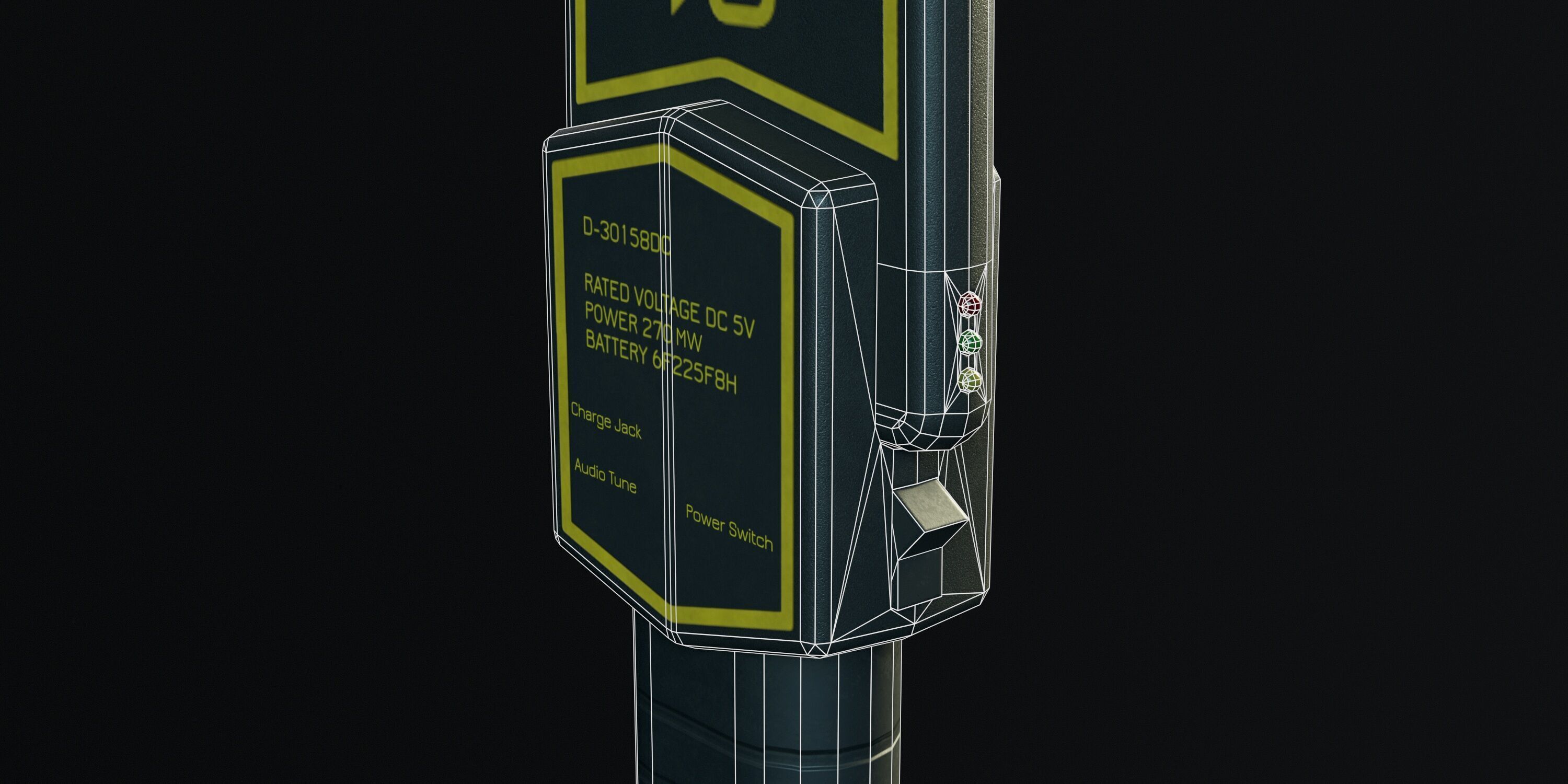 Handheld Metal Detector PBR Low-poly 3D model_10