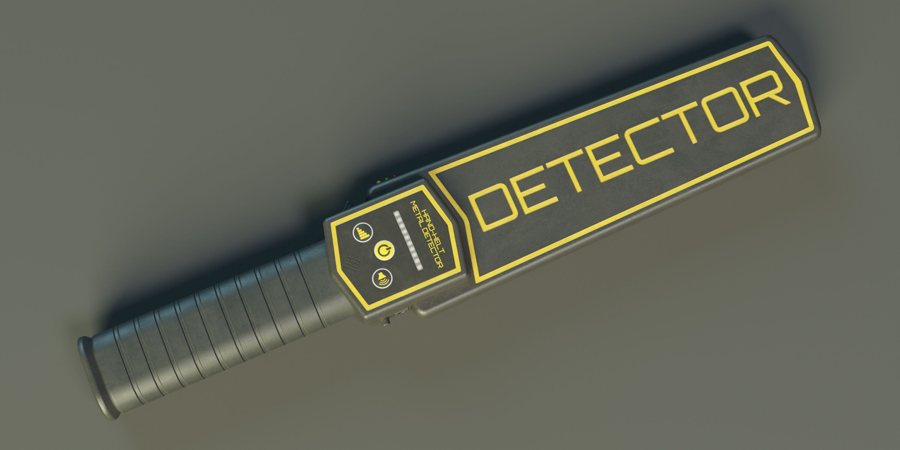 Handheld Metal Detector PBR Low-poly 3D model_1