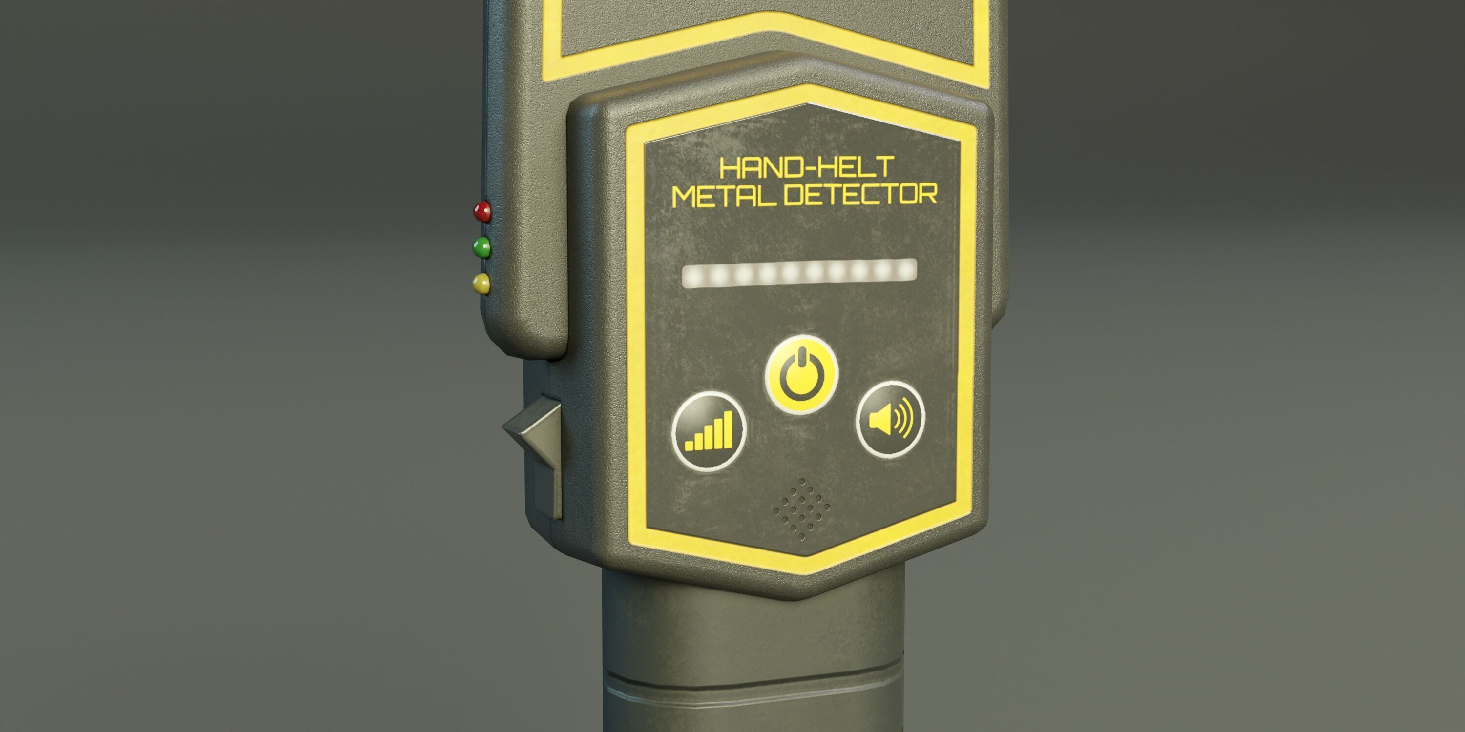 Handheld Metal Detector PBR Low-poly 3D model_5
