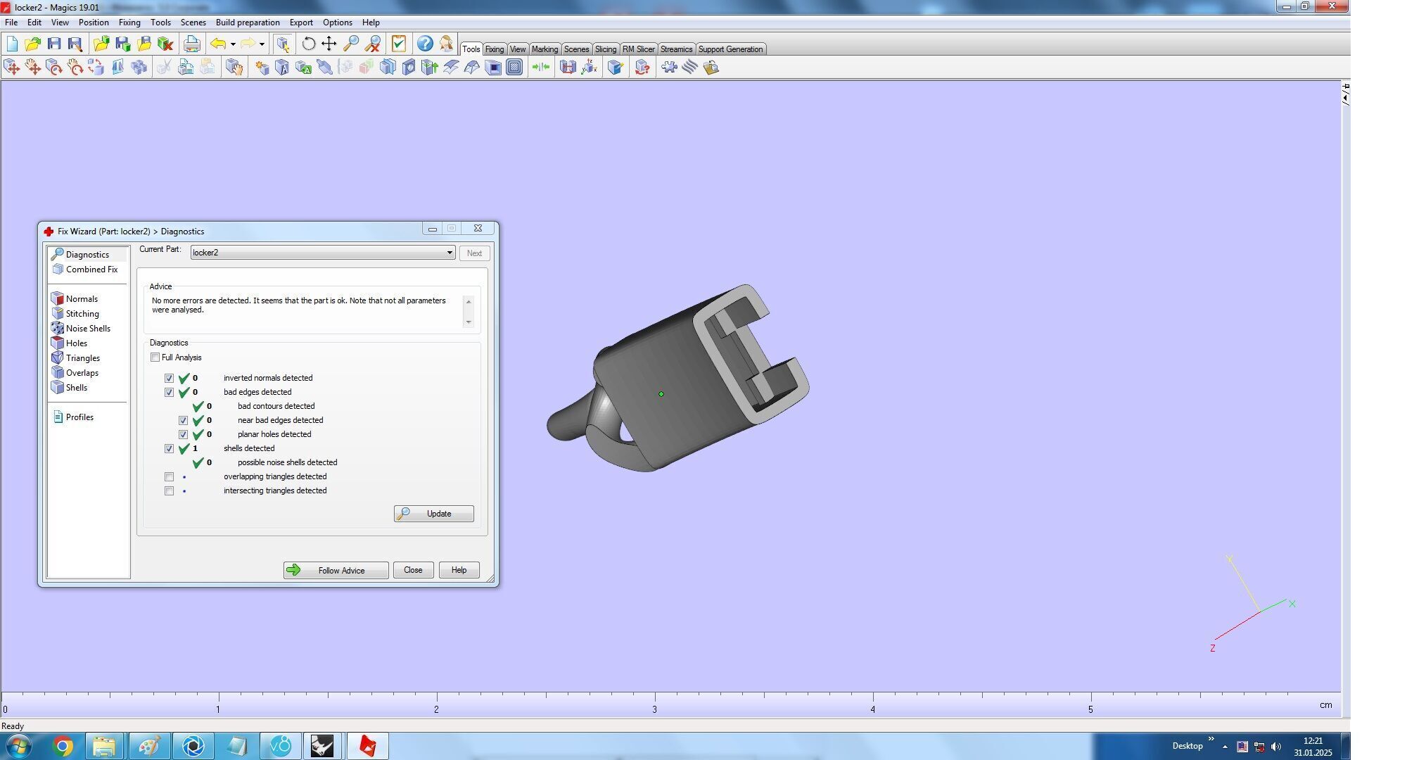 Cuban Chain Link Bracelet with CD 3D print model_15