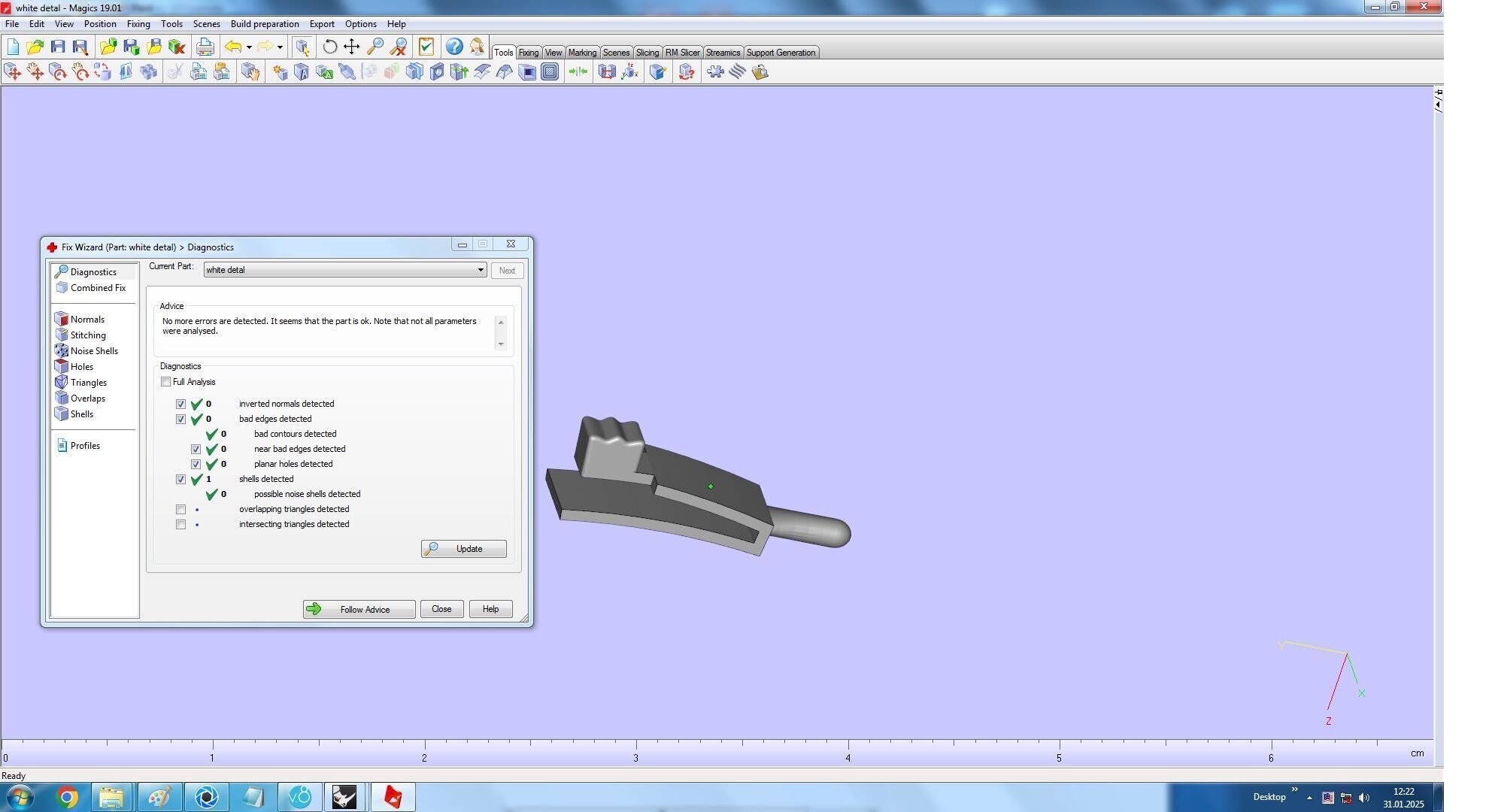 Cuban Chain Link Bracelet with CD 3D print model_18