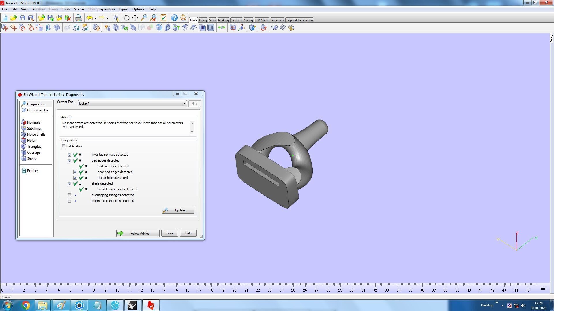 Cuban Chain Link Bracelet with CD 3D print model_17