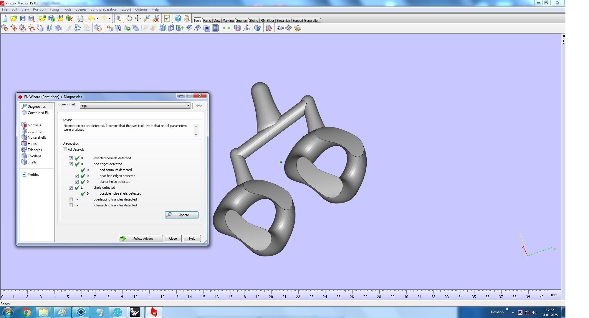 Cuban Chain Link Bracelet with CD 3D print model_16