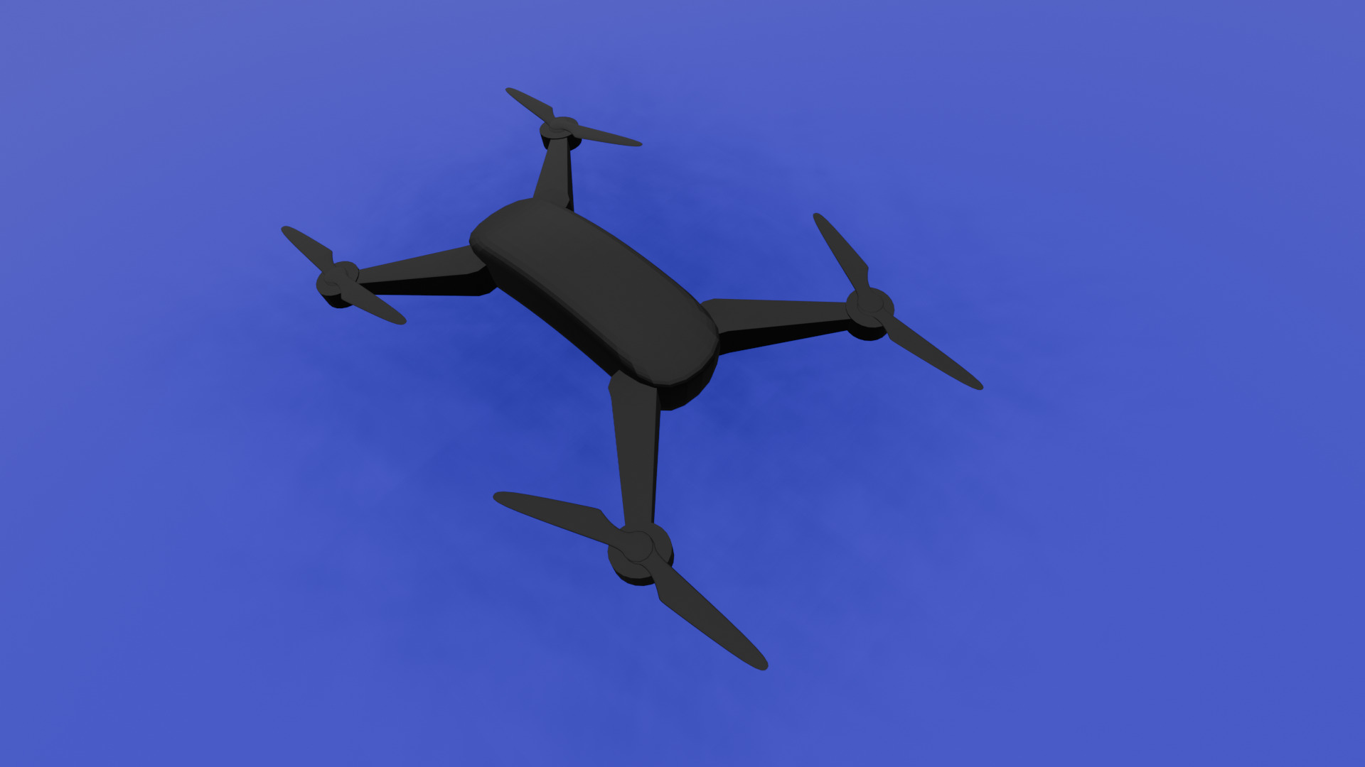 Drone Low-poly 3D model_4