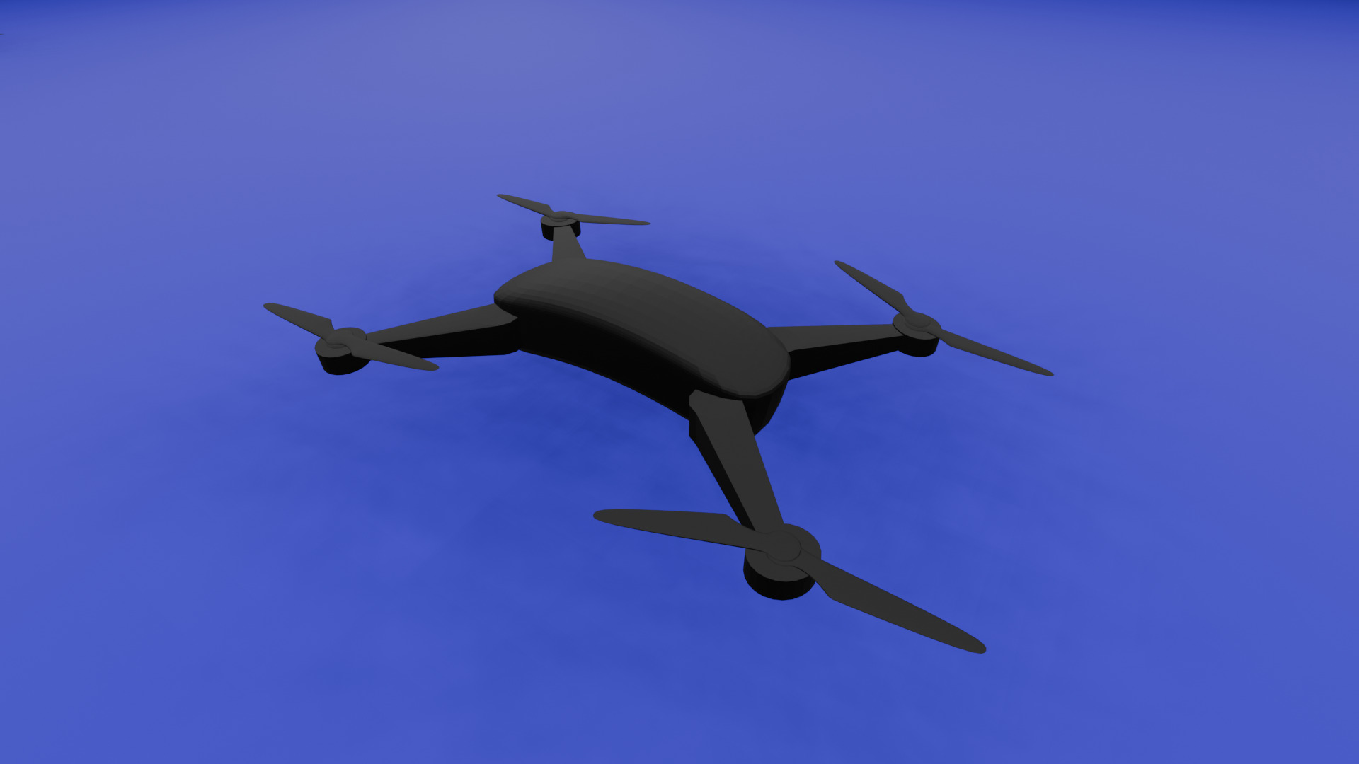 Drone Low-poly 3D model_6