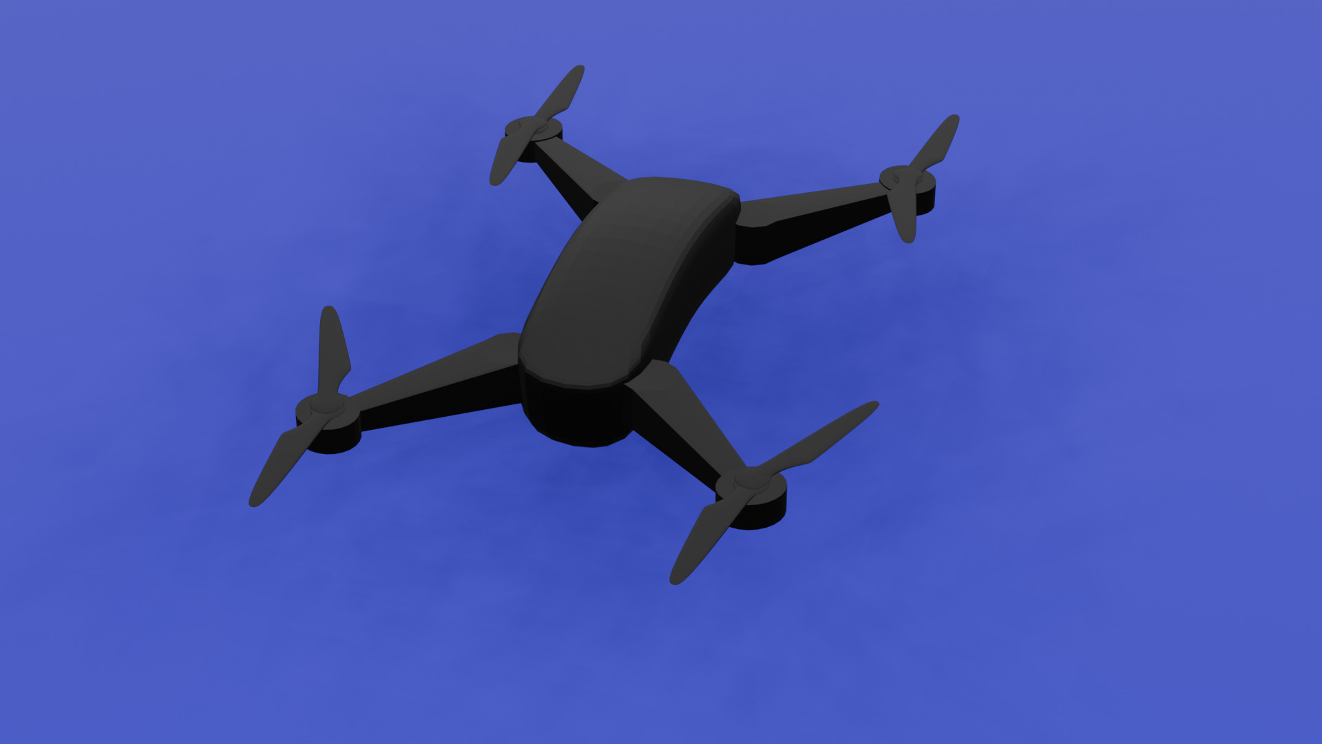 Drone2 Low-poly 3D model_1