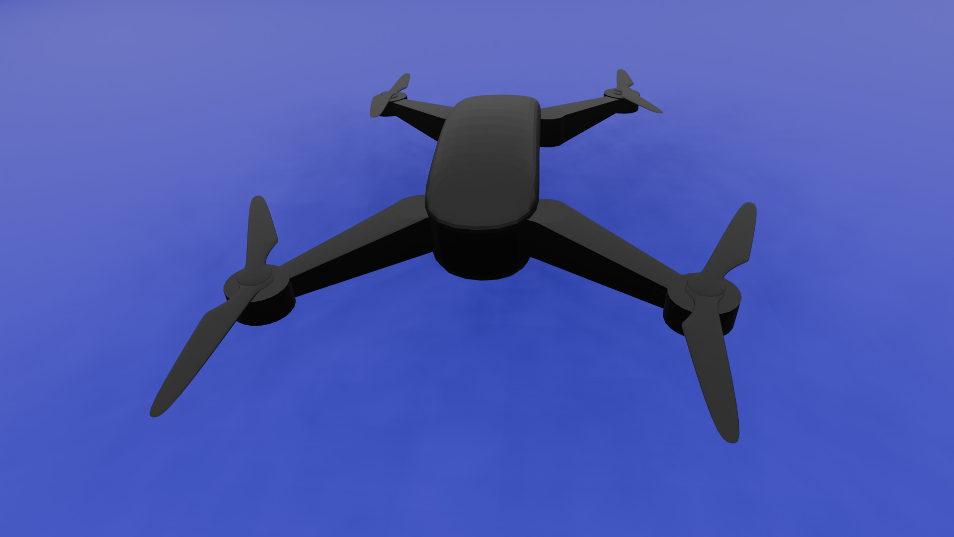 Drone2 Low-poly 3D model_4