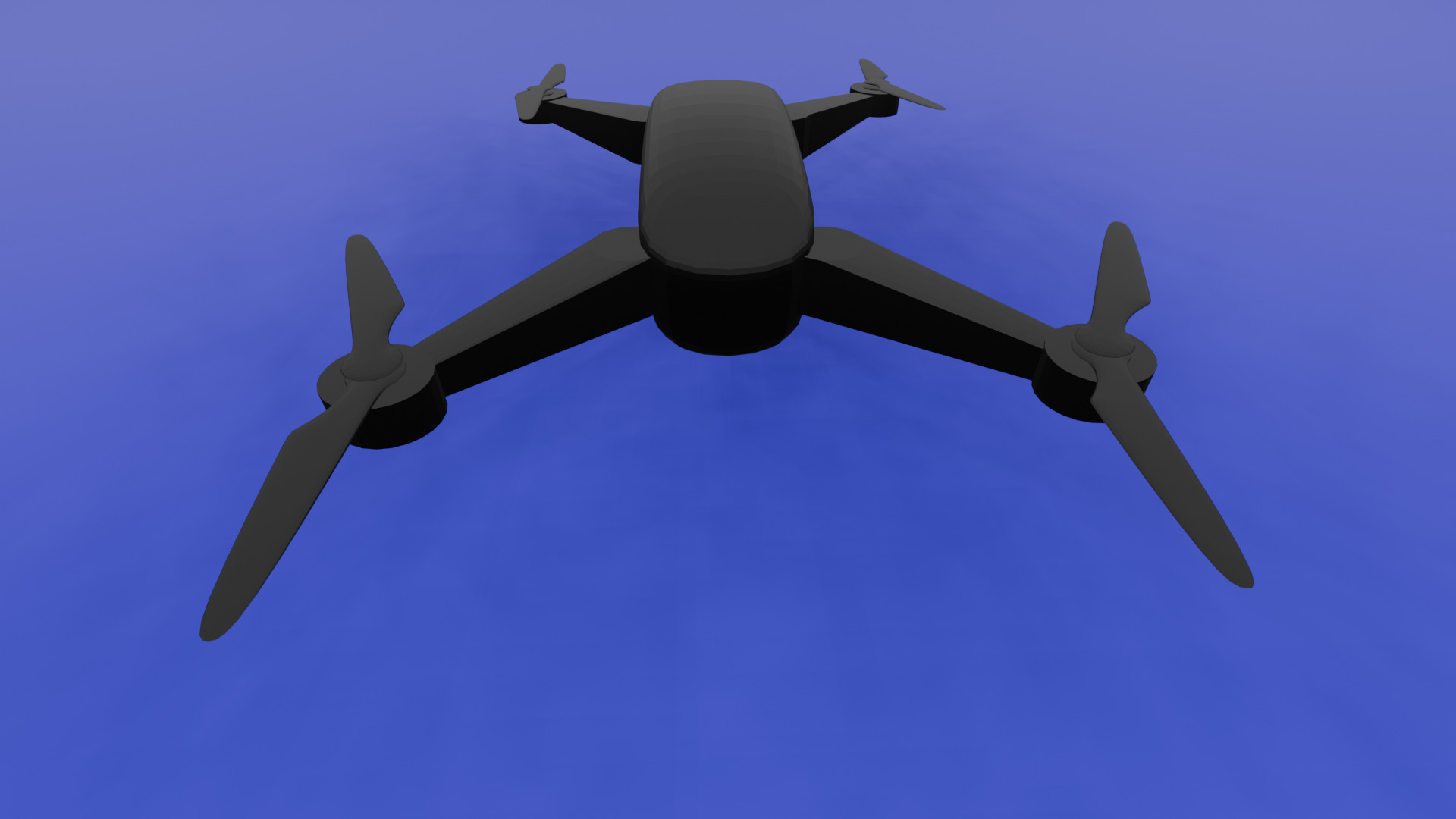 Drone2 Low-poly 3D model_7