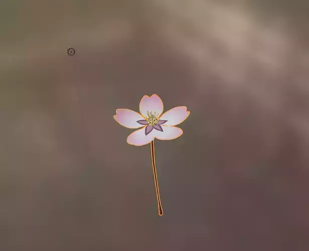 Anime cherry blossom flower