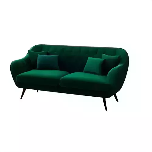 Modern Elegant Emerald Green Sofa