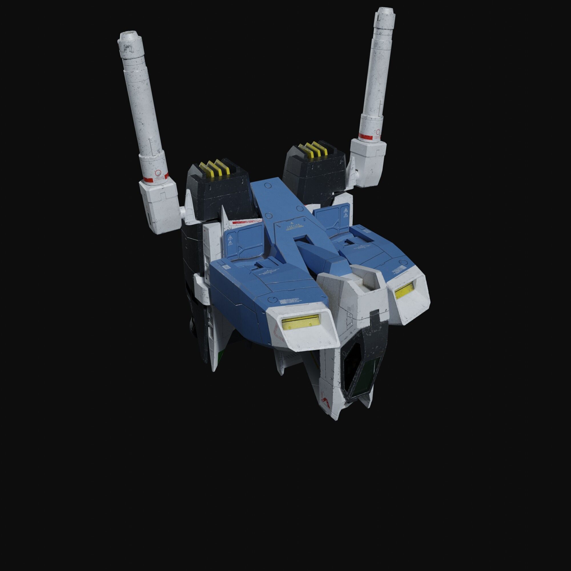 Gundam RX-78 GP01 weathering style 3D model_22