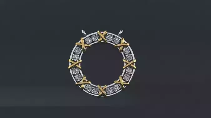 Pendant Tiffany Sixteen Stone 3D print model