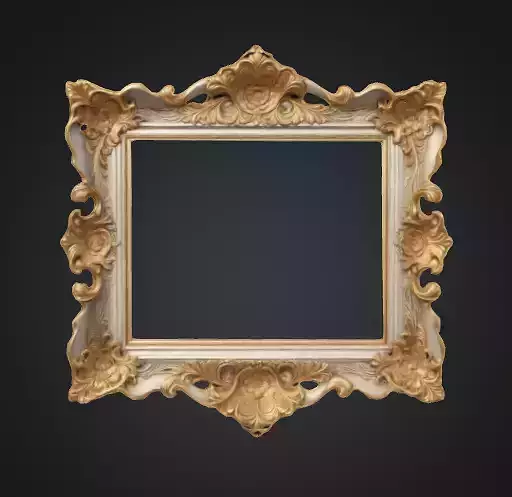 3D model of a vintage photo frame