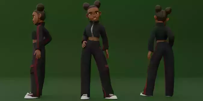 Boitumelo Free 3D model