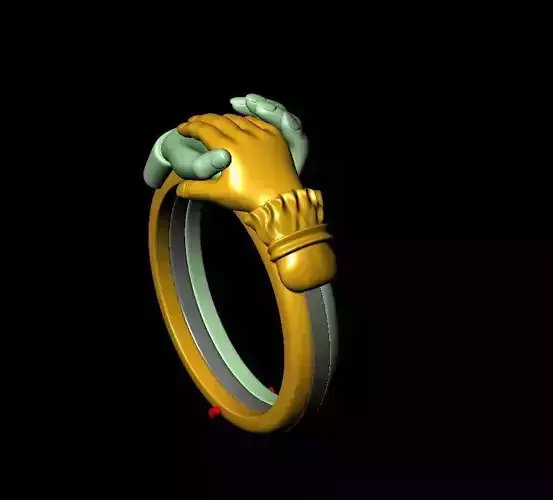 man and woman ring